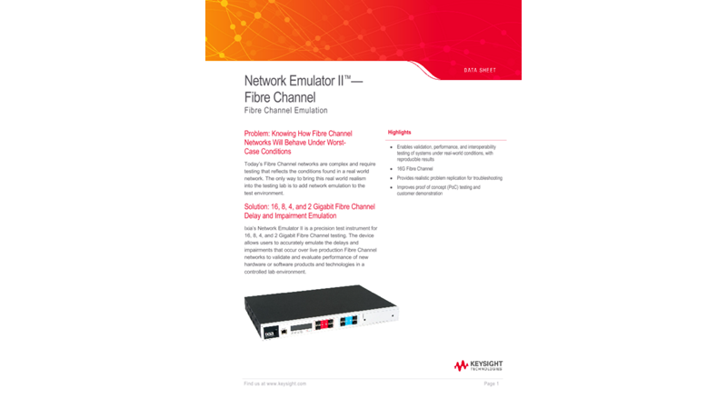 Network Emulator II™ - Fibre Channel